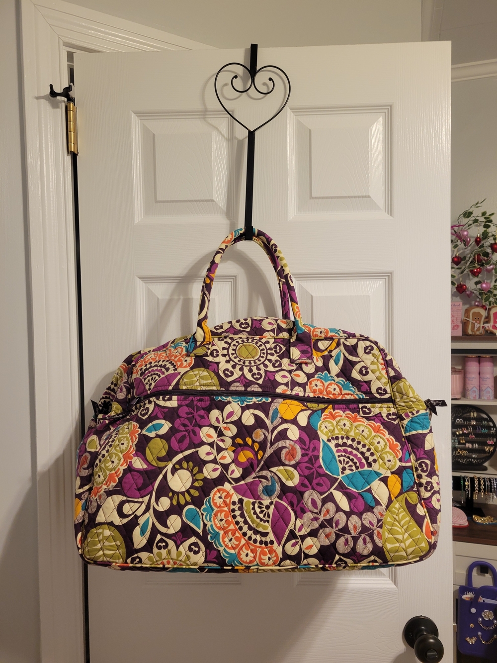 Vera Bradley Quilted Multicolor Floral Travel Tote